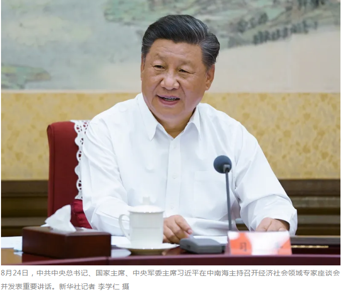 習近平主持召開經濟社會領域專家座談會并發表重要講話