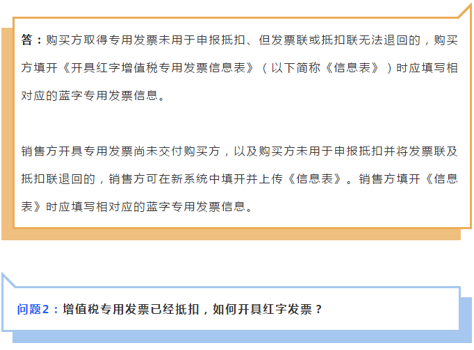 增值稅專用發票已抵扣，如何開具紅字發票？