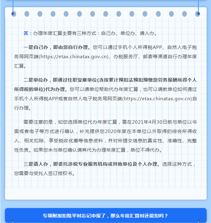 年度匯算接近尾聲，這些熱點問題一并解答！