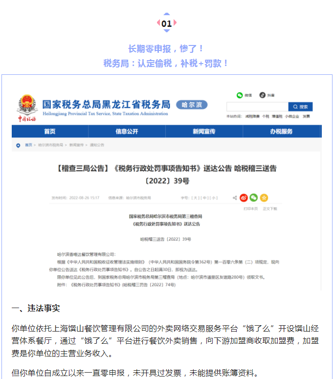 零申報被查！稅務局明確！即日起，這種行為，納入重點監(jiān)管！
