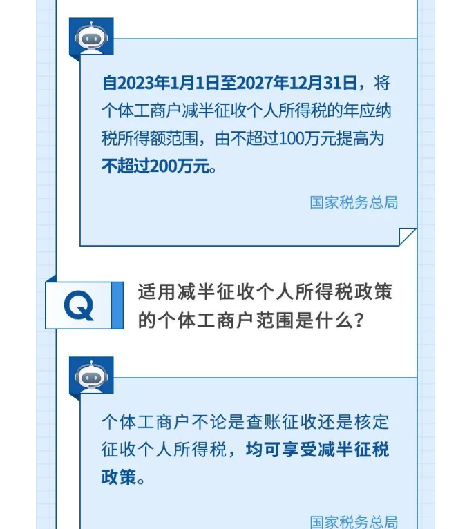 如何享受減半征收個(gè)人所得稅政策？@個(gè)體工商戶，這樣申報(bào)